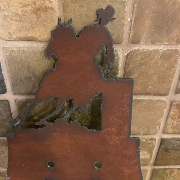 Metal Art Cowboy Double Light Switch Plate - Picture 9 of 16